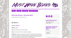 Desktop Screenshot of musthaveboxes.com